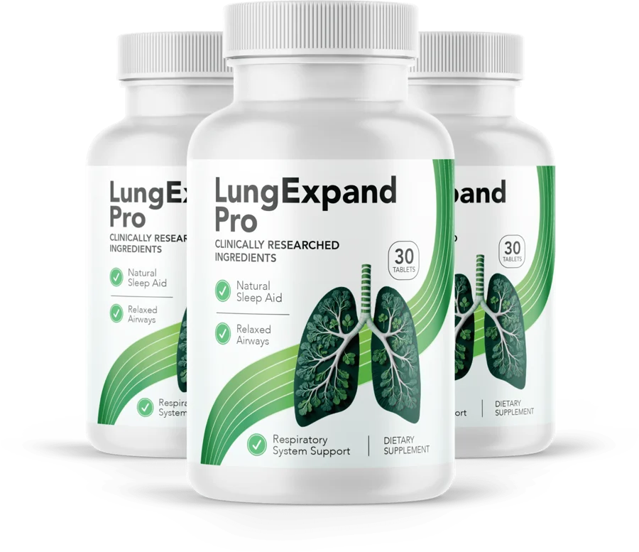 Three bottles of LungExpand Pro
